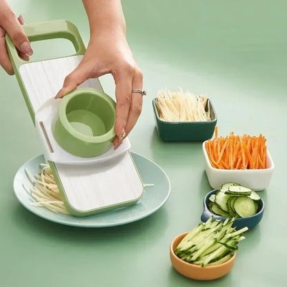 zspecial ®5-in-1 Stainless Steel Vegetable Slicer & Chopper