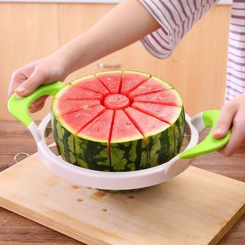 zspecial(®) Multifunction Watermelon Slicer Cutter Stainless Steel Fruit Cutter & Apple Corer Divider | Kitchen Fruit Peeler Cutting Tool Accessories