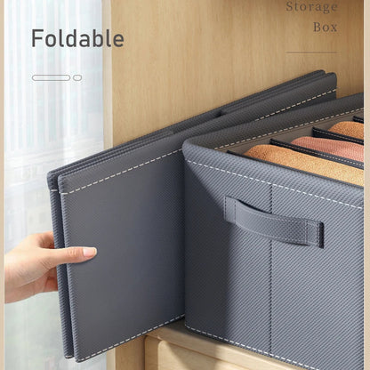 zspecial ®Thickened Clothes Organizer Box Foldable Grid Storage