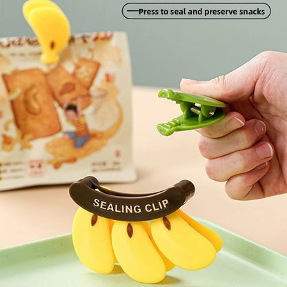 zspecial®Banana Magnetic Food Sealing Clip Bag Sealer Fresh Keeper