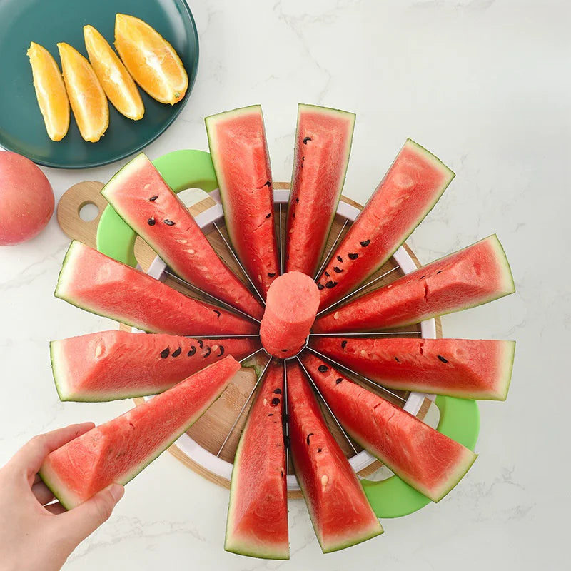 zspecial(®) Multifunction Watermelon Slicer Cutter Stainless Steel Fruit Cutter & Apple Corer Divider | Kitchen Fruit Peeler Cutting Tool Accessories
