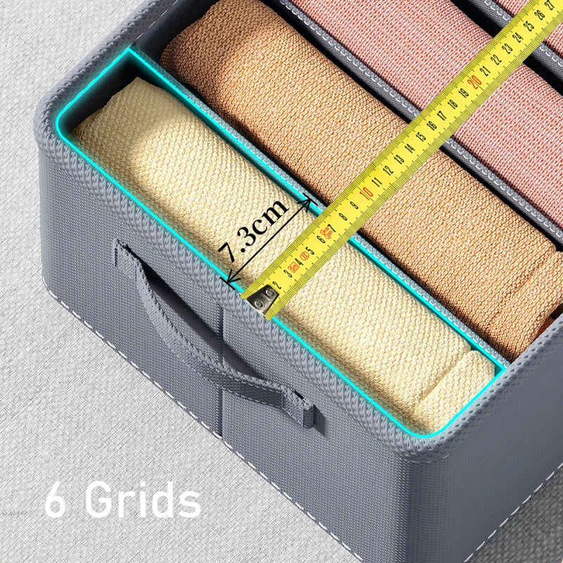 zspecial ®Thickened Clothes Organizer Box Foldable Grid Storage