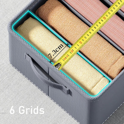 zspecial ®Thickened Clothes Organizer Box Foldable Grid Storage