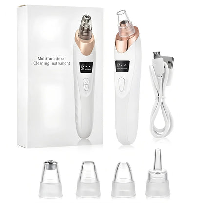 Rechargeable Blackhead Remover Face Vacuum Cleaner – Electric Nose Pore Cleaner & Acne Extractor for Women