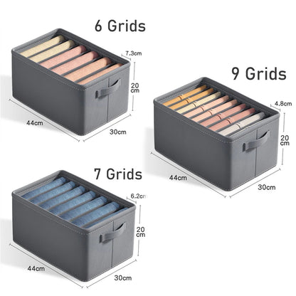 zspecial ®Thickened Clothes Organizer Box Foldable Grid Storage