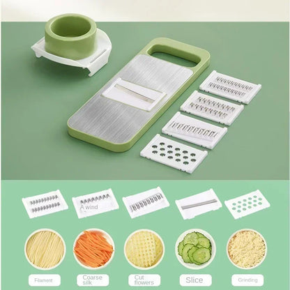 zspecial ®5-in-1 Stainless Steel Vegetable Slicer & Chopper